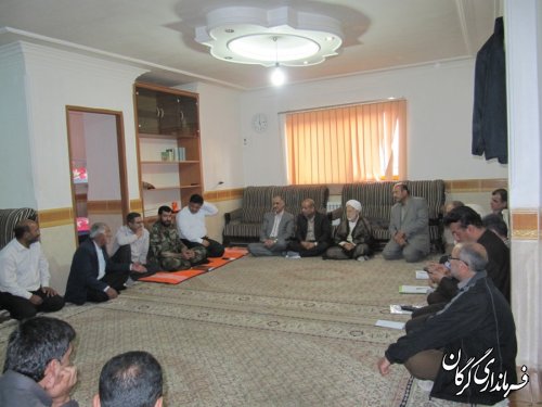 جلسه مشترک مدیریت بحران استانهای گلستان و سمنان در روستای چهارباغ