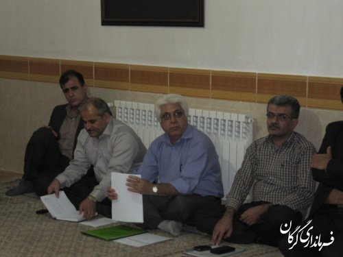 گزارش تصویری از جلسه مدیریت بحران استانهای گلستان وسمنان در روستای چهارباغ