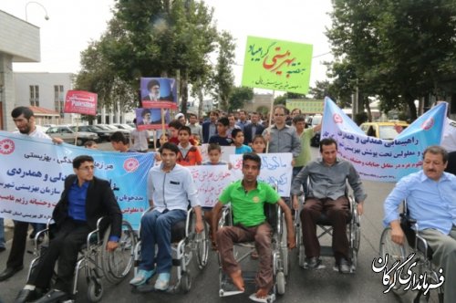 تجمع اعتراض‏آمیز مددجویان تحت پوشش بهزیستی در گرگان برگزار شد