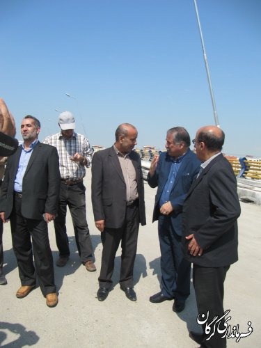 بازدید از نخستین تقاطع غیر همسطح پل روگذر شهر گرگان