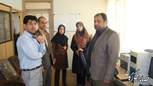 بازدید رئیس اداره فرهنگ و ارشاد اسلامی شهرستان گرگان از روزنامه گلشن مهر 