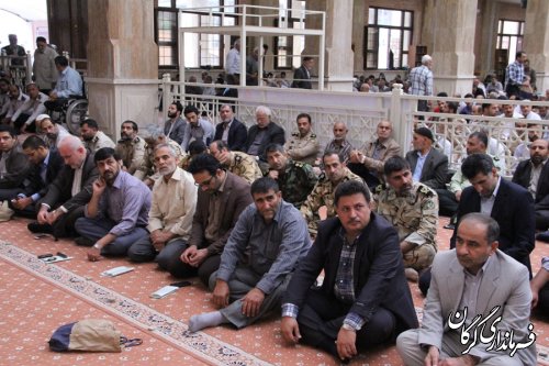 گزارش تصویری از حضور اعضای ستاد سرشماری استان و شهرستان در نماز جمعه گرگان
