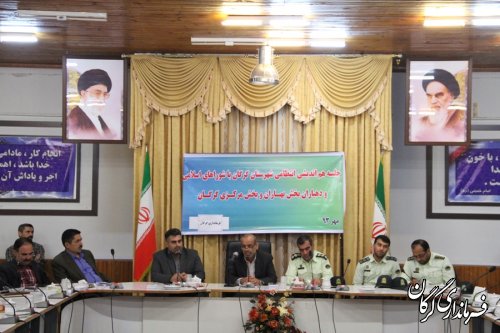 جلسه هم اندیشی انتظامی با شوراهای اسلامی و دهیاران شهرستان گرگان 