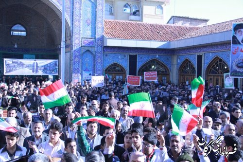 گزارش تصویری /تجمع بزرگ مردمی در گرامیداشت حماسه 9دی 