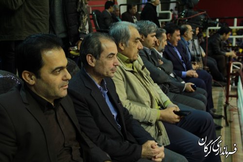 حضور فرماندار در سالن ورزشی امام خمینی(ره)گرگان 