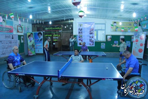 مسابقات استانی تنیس روی میز جانبازان نشسته (ویلچری) و ایستاده برگزار شد