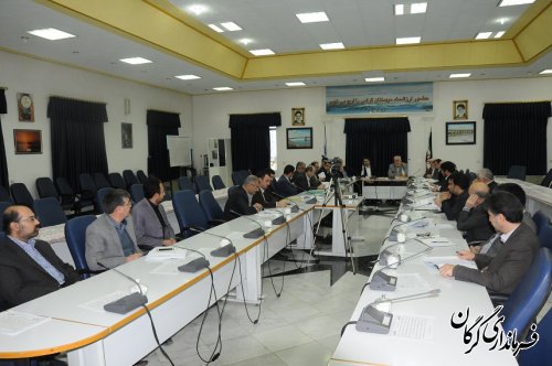نشست هم اندیشی و توسعه سرمایه گذاری استان گلستان در شرکت آب منطقه ای برگزار شد