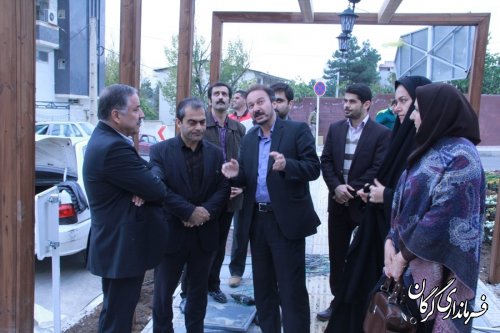 بازدید فرماندار گرگان از پروژه تقاطع غیرهمسطح گلشهر