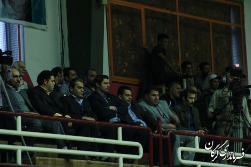 حضور فرماندار گرگان در سالن مسابقات بسکتبال لیگ برتر ایران