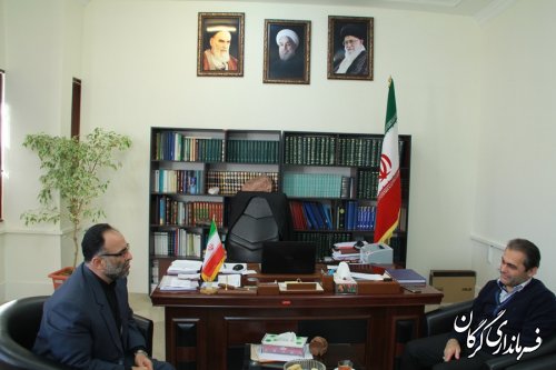 دیدار رییس پلیس اطلاعات و امنیت نیروی انتظامی گلستان با فرماندار گرگان 