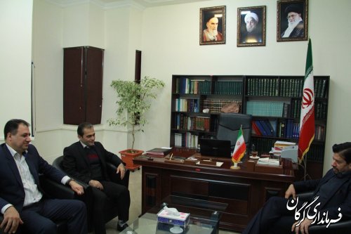 نشست رییس کمیسیون چشم انداز و امور نخبگان دبیرخانه مجمع تشخیص مصلحت نظام با فرماندار گرگان