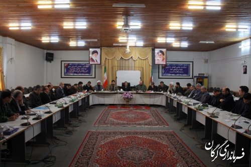 جلسه هماهنگی اجلاسیه4000شهید استان ،ستاد راهیان نور جنوب و ستاد رزمایش فجر انقلاب اسلامی در گرگان برگزارشد