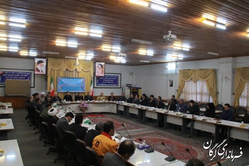نهمین جلسه شورای اداری شهرستان گرگان برگزار شد 
