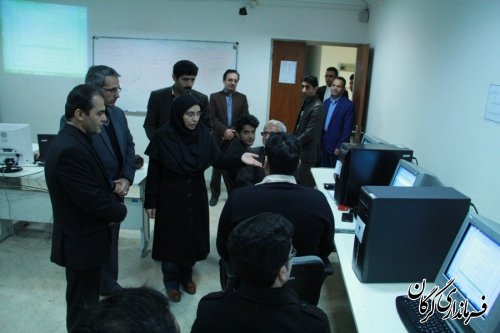فرماندار گرگان از روند آموزش کاربران رایانه بازدید کرد 