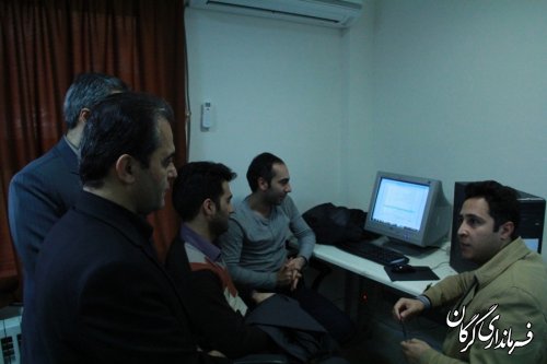 فرماندار گرگان از روند آموزش کاربران رایانه بازدید کرد 