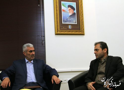 دیدار نوروزی دکتر تربتی نژاد به اتفاق جمعی از اصلاح طلبان با  دکتر خاکی فرماندار مرکز استان گلستان + عکس