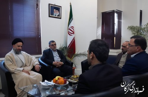 دیدار نوروزی دکتر سید علی طاهری  به اتفاق همراهان با دکتر خاکی فرماندار گرگان + عکس