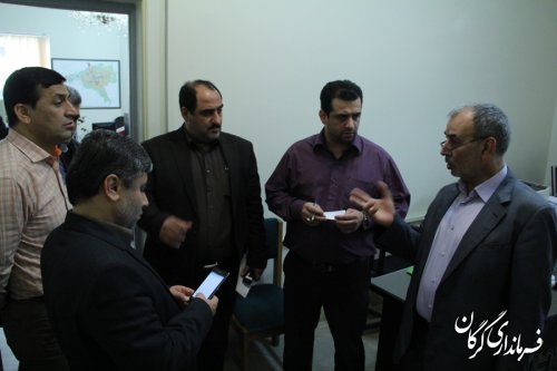 بازدید دکتر حسینی از کمیته های انتخابات و دفتر هیأت نظارت بر انتخابات شهرستان گرگان