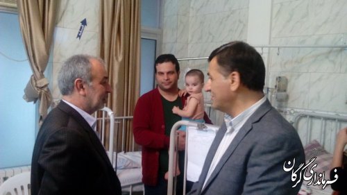 بازدیدسرزده دکتر حسینی از بخشهای مختلف بیمارستان طالقانی شهر گرگان