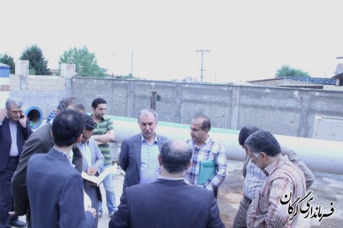 بازدید فرماندار گرگان از پروژه های در حال اجرا و خاتمه یافته در شهرستان