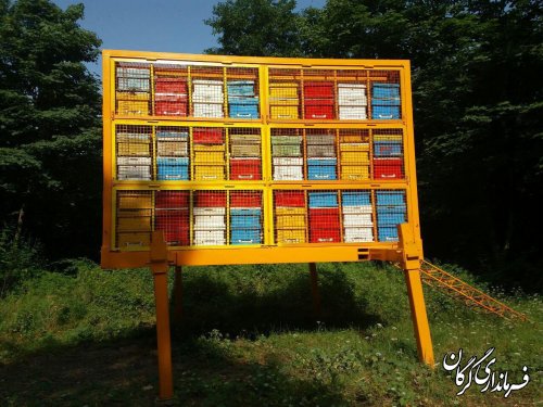 نصب و راه اندازی اولین واگن مکانیزه کندوی عسل در شهرستان گرگان