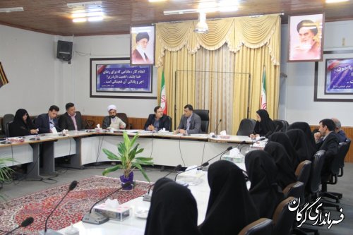 جلسه کارگروه تخصصی امور بانوان دستگاه های اجرایی شهرستان گرگان برگزار شد