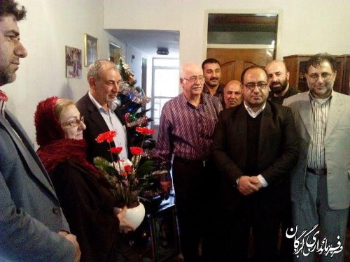 دیدار فرمانداران گرگان و علی آبادکتول با خانواده شهید مسیحی 