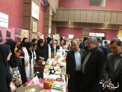 نمایشگاه دست ساخته هاي هنرجويان هنرستانهاي شهرستان گرگان افتتاح شد