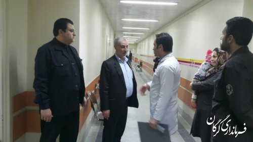 بازدید سرزده دکتر حسینی از بیمارستان های شهر گرگان 
