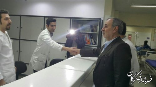 بازدید سرزده دکتر حسینی از بیمارستان های شهر گرگان 