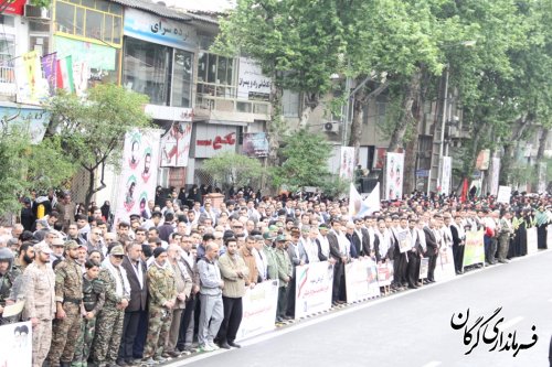 رزمایش مدافعان حرم در شهر گرگان برگزار شد