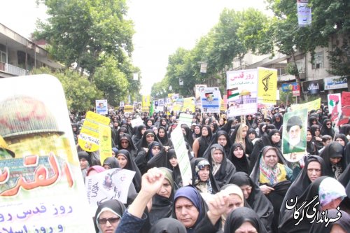 مراسم راهپیمایی روز جهانی قدس در شهر دارالمؤمنین گرگان برگزار شد 