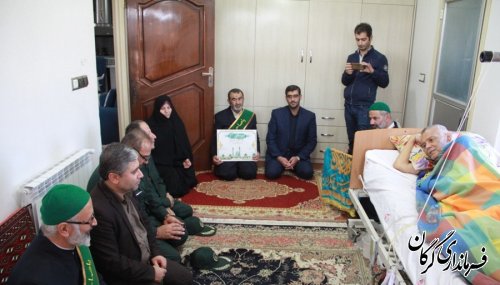حضور و دیدار خدام مسجدمقدس جمکران از بیماران بیمارستان 5آذر و خانواده شهیدان مدافع حرم