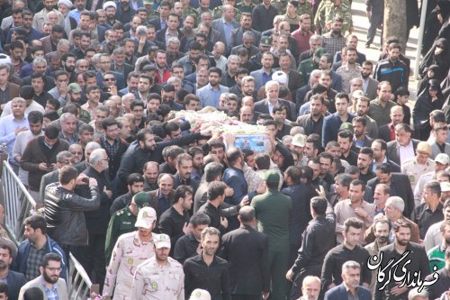 مراسم تشییع باشکوه هفدهمین شهید مدافع حرم در گرگان برگزار شد