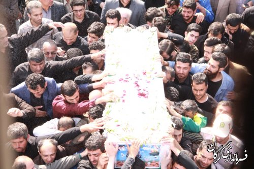 مراسم تشییع باشکوه هفدهمین شهید مدافع حرم در گرگان برگزار شد