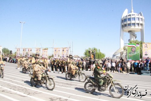 مراسم رژه روز ارتش در شهرستان گرگان برگزار شد