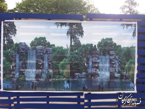 آیین کلنگ زنی آغاز عملیات اجرایی ساخت آبشار صخره ای در شهر گرگان