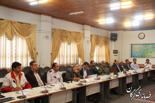 اولین جلسه مدیریت بحران شهرستان گرگان در سال جاری برگزار شد