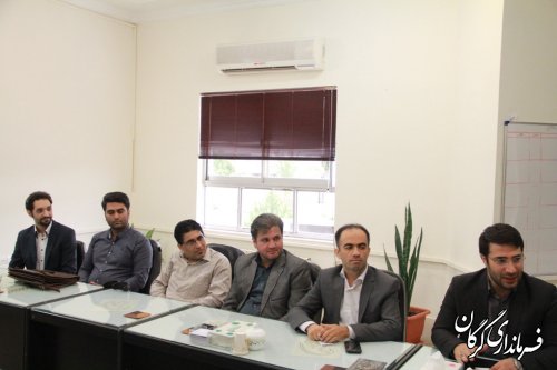 دیدار تعدادی از اعضای ستاد جوانان دکتر روحانی با سرپرست فرمانداری گرگان
