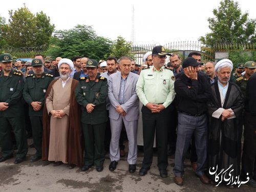 مراسم استقبال از هجدهمین شهید مدافع حرم در گرگان برگزار شد