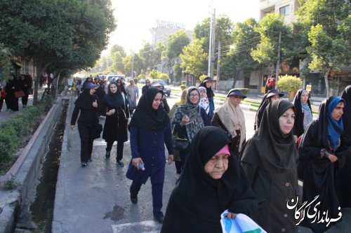 همایش پیاده روی خانوادگی در شهر گرگان برگزار شد