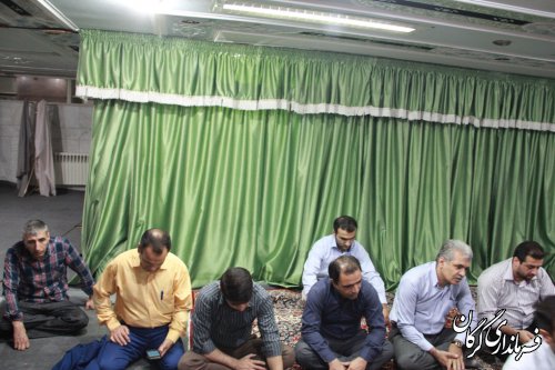 مراسم دعای توسل با حضور کارکنان فرمانداری گرگان برگزار شد 