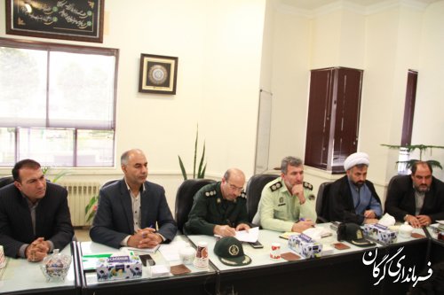 جلسه هماهنگی مراسم اربعین حسینی در دفتر کار فرماندار گرگان برگزار شد