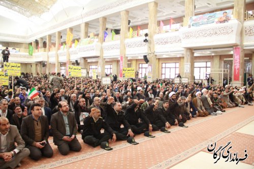 تجمع بزرگ بسیجیان در مصلی وحدت شهر گرگان برگزار شد