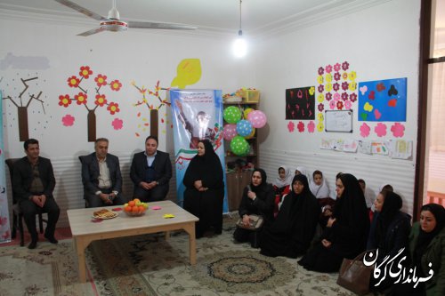 افتتاح مهدکودک در سرای شادی در کوی عرفان شهر گرگان