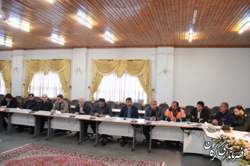 جلسه مدیریت بحران شهرستان گرگان به ریاست فرماندار گرگان برگزار شد