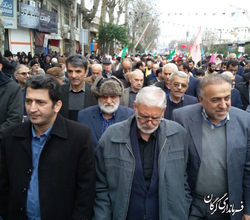 راهپیمایی باشکوه 22بهمن در چهلمین سالگرد پیروزی انقلاب اسلامی در گرگان 