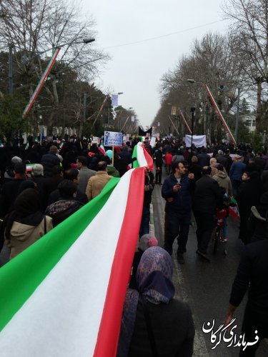 راهپیمایی باشکوه 22بهمن در چهلمین سالگرد پیروزی انقلاب اسلامی در گرگان 