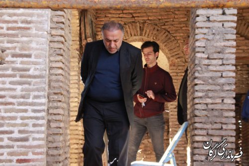 فرماندار گرگان بصورت سرزده از مراحل مرمت بافت تاریخی شهر گرگان بازدید کرد 