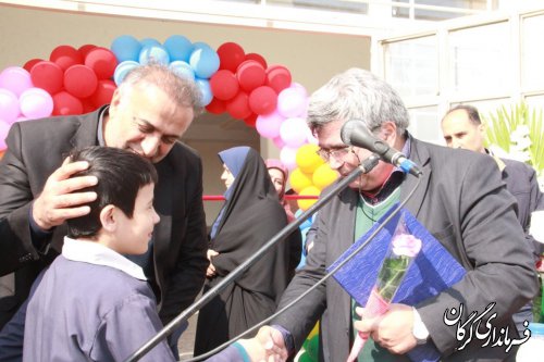 آیین افتتاح مدرسه خیّرساز بنیاد علمی آموزشی قلم چی در گرگان برگزار شد